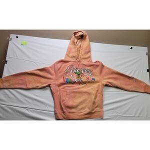 Late Lunch Faded Orange Medium Hoodie Extinction Lunch-A-Thon Dinosaur